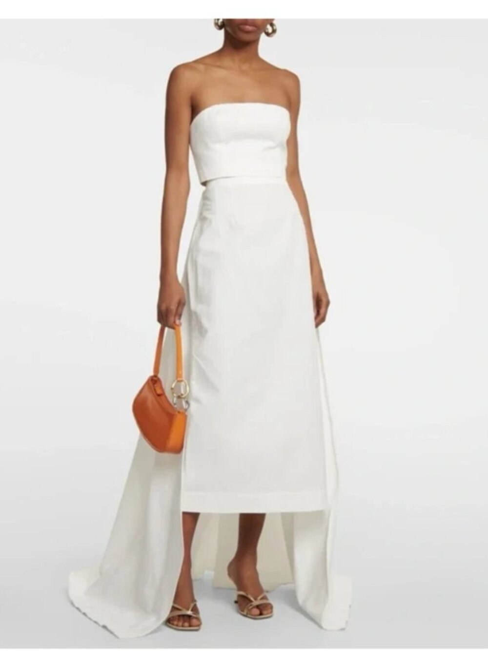 STAUD Pleated Two-Piece Set Maxi Skirt